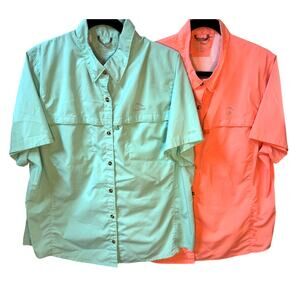 L.L. BEAN Tropicwear Shirts Mens Size 1X UPF 50+ Camping Hiking Outdoors Fishing